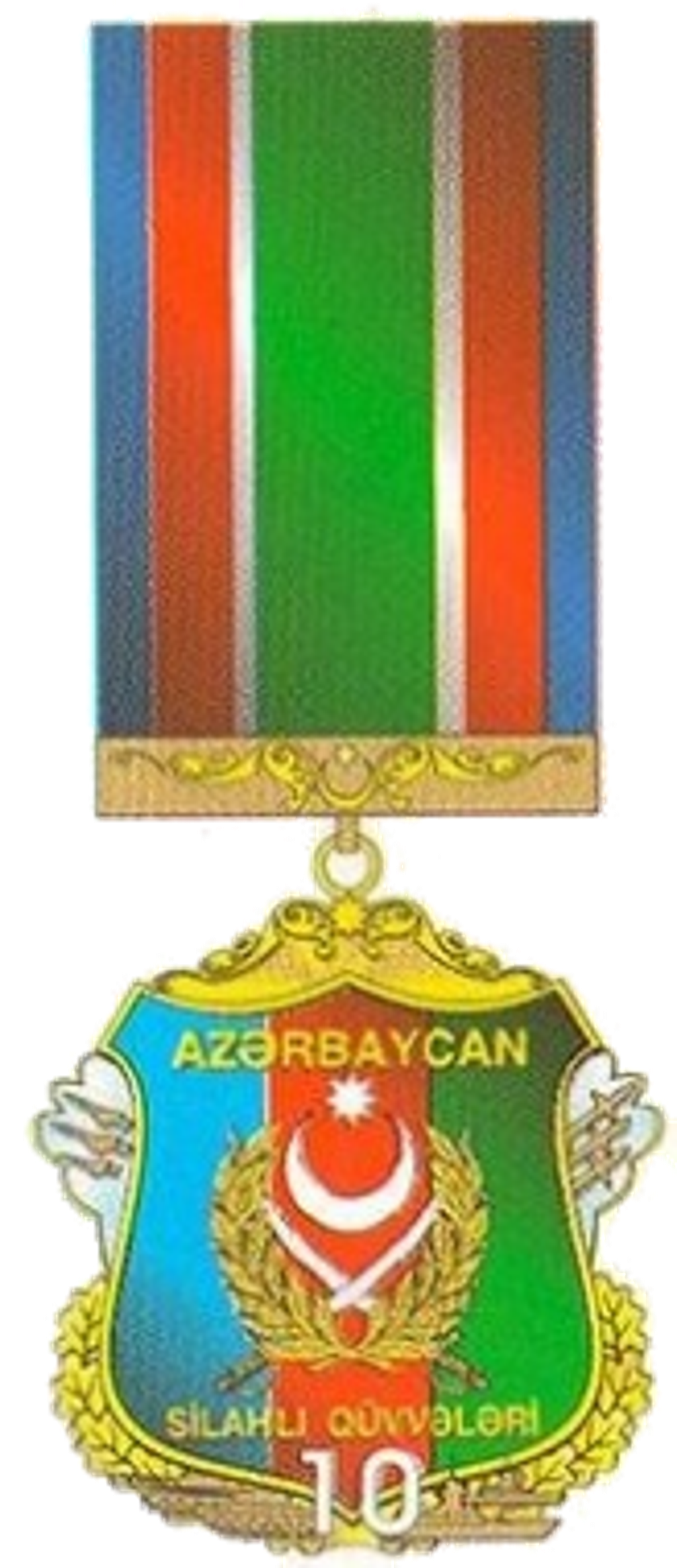 Azərbaycan Respublikası Silahlı Qüvvələrinin 10 illiyi yubiley medalı