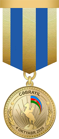 Cəbrayılın azad olunmasına görə medalı
