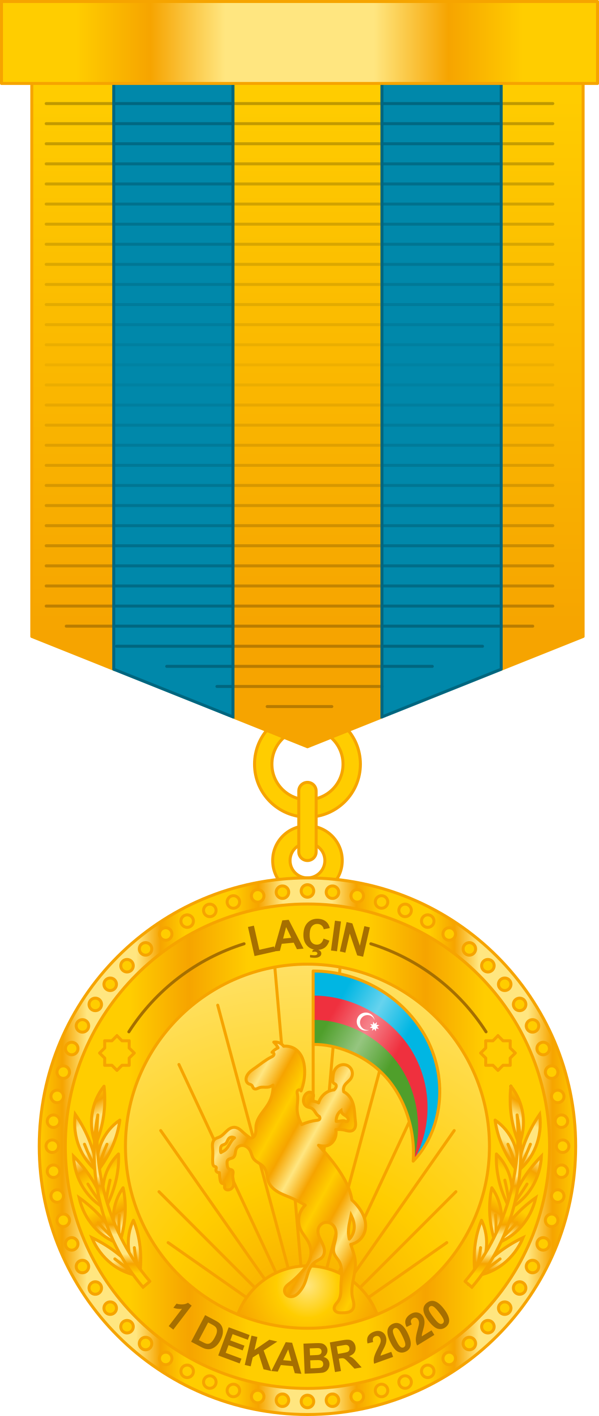 Laçının azad olunmasına görə medalı