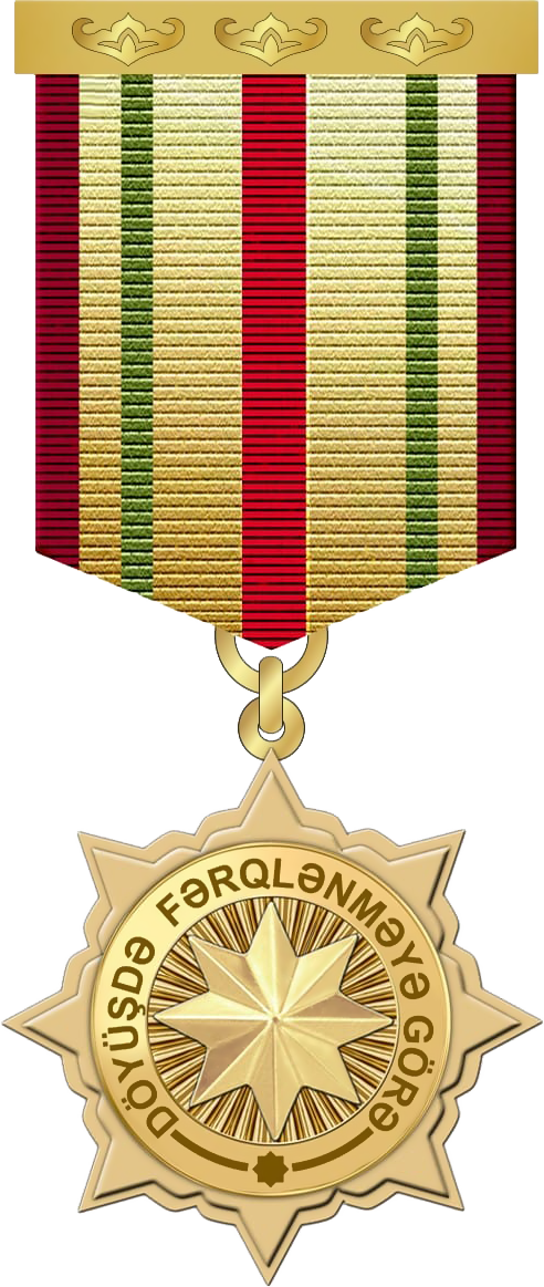 Döyüşdə fərqlənməyə görə medalı