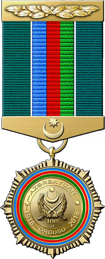 Azərbaycan Respublikası Silahlı Qüvvələrinin 100 illiyi  yubiley medalı